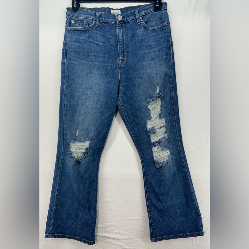 HUDSON Brix High Rise Cropped Distressed 5 Pocket‎ Jeans Size 31 (30)